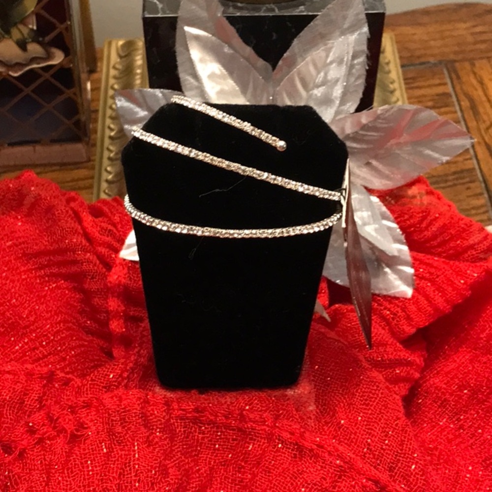 By Vieste.   Crystal collection wrap bracelet for the Holidays!